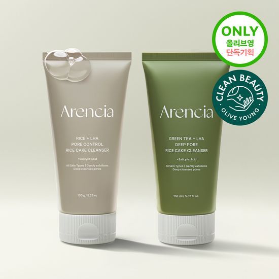 【Olive Young 直送】Arencia 年糕潔面皂 150g (綠茶/米糠 2款可選)