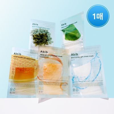 【Olive Young 直送】ABIB 弱酸性pH面膜 單片裝（5款選1・積雪草／復活草／水潤／穀胱甘肽／蜂蜜）