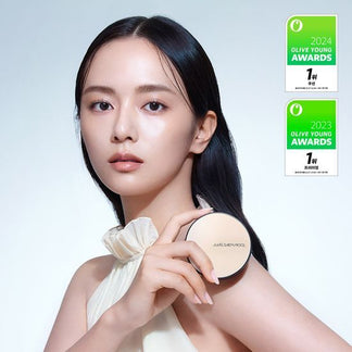 【現貨】JUNG SAEM MOOL - 持久輕薄裸膚氣墊粉底 Essential Skin Nuder Cushion Set (連補充裝)