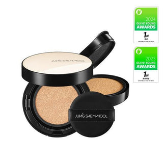 【現貨】JUNG SAEM MOOL - 持久輕薄裸膚氣墊粉底 Essential Skin Nuder Cushion Set (連補充裝)