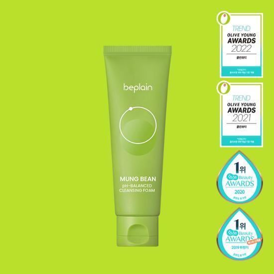 [預訂] beplain - Mung Bean Ph-balanced Cleansing Foam 綠豆pH平衡潔面泡沫