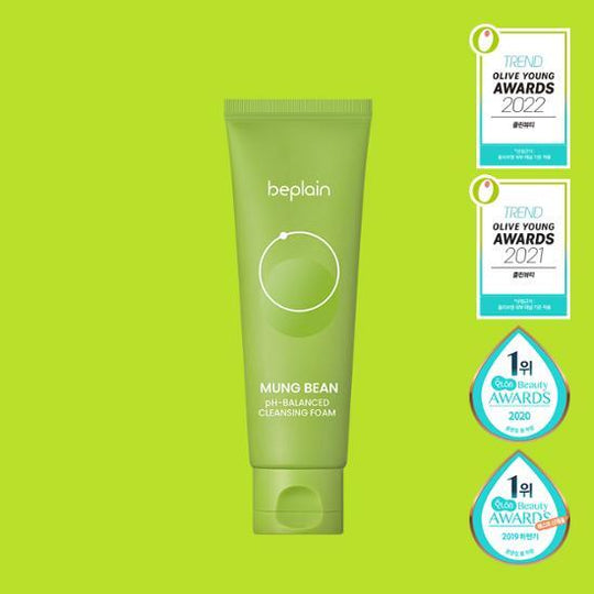 [預訂] beplain - Mung Bean Ph-balanced Cleansing Foam 綠豆pH平衡潔面泡沫