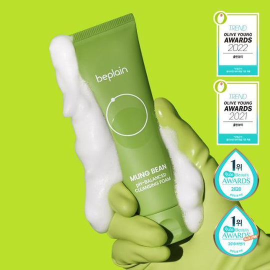 [預訂] beplain - Mung Bean Ph-balanced Cleansing Foam 綠豆pH平衡潔面泡沫