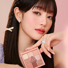 🌹 [預訂] 3CE Multi Eye Color Palette #Overtake｜Mood Recipe 系列・韓系九色眼影盤・玫瑰棕色系推薦