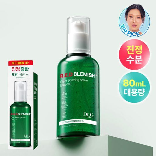 【Olive Young 直送】Dr.G Red Blemish 清爽舒緩精華 80ml（大容量・鎮靜補水・人氣推薦）