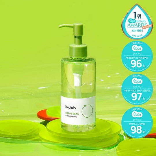 [預訂] beplain - Mung Bean Cleansing Oil Jumbo 綠豆深層卸妝油（200ml大容量）
