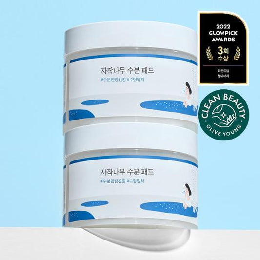 【Olive Young 直送】Round Lab 白樺水分化妝棉墊 Double 套裝 (80片+80片)