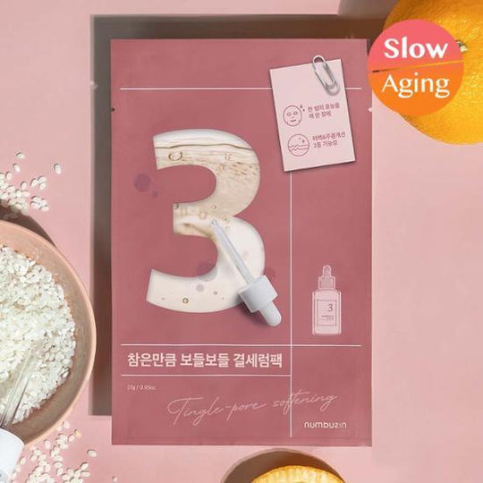 現貨｜numbuzin - No. 3 Tingle-Pore Softening Sheet Mask 光收毛孔修復面膜（4片裝）