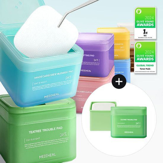 【Olive Young 直送】 Mediheal 方形修護棉片 100+100片 （63冠王／雙倍組合）