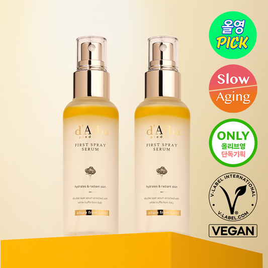 【Olive Young 直送】d’Alba 白松露初效噴霧精華【空姐噴霧】100ml ×2套裝