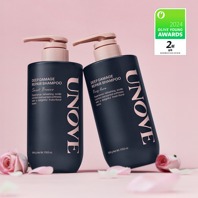 【Olive Young 直送】UNOVE 深層修護洗髮精 500g×2（新香上市・2款選1・雙入組）