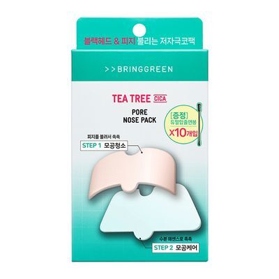【Olive Young 直送】BRINGGREEN 茶樹積雪草毛孔鼻貼 5片裝（深層清潔・鎮靜護理）