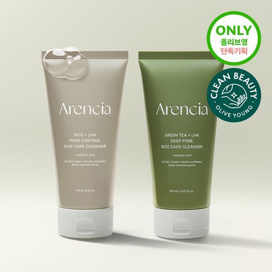 【Olive Young 直送】Arencia 年糕潔面皂 150g (綠茶/米糠 2款可選)