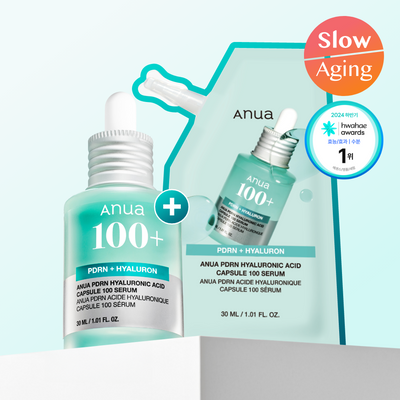 【Olive Young 直送】ANUA PDRN 玻尿酸膠囊精華 30ml 企劃（附30ml補充包・化妝好服貼・人氣No.1）