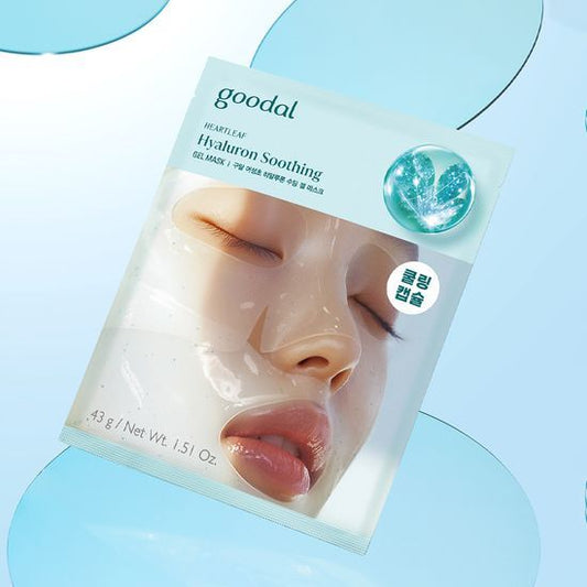 [預訂] Goodal - Heartleaf Hyaluron Soothing Gel Mask  魚腥草玻尿酸舒緩凝膠面膜（5片裝）