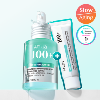 【Olive Young 直送】 Anua PDRN 透明質酸膠囊精華 30ml (+面霜30ml)
