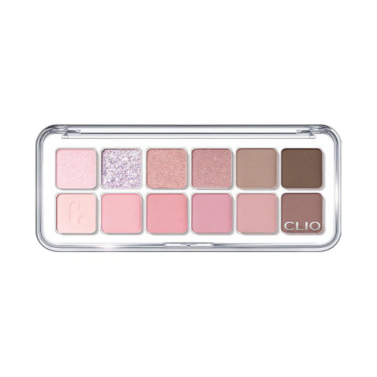 CLIO - Pro Eye Palette Air 持久輕盈滑順12色眼影盤 - # 04Pink Pairing