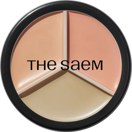 [現貨] The Saem 三色遮瑕盤 #01｜韓國人氣遮瑕神器・自然貼膚・黑眼圈救星