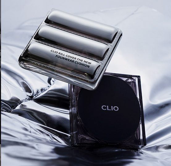 現貨｜CLIO - Kill Cover The New Founwear Cushion Set (Padding Edition) 黑盒魔力氣墊粉底 (#02 Lingerie) 含補充裝