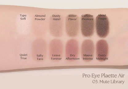 CLIO - Pro Eye Palette Air 持久輕盈滑順12色眼影盤 #03 Mute Library
