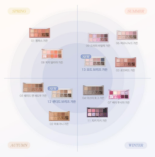 Romand - Better Than Palette 秘密花園系列10色眼影盤 #06 Peony Nude Garden