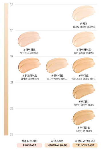 JUNG SAEM MOOL - Essential Skin Nuder Cushion Set  持久輕薄裸膚氣墊粉底- 7色入