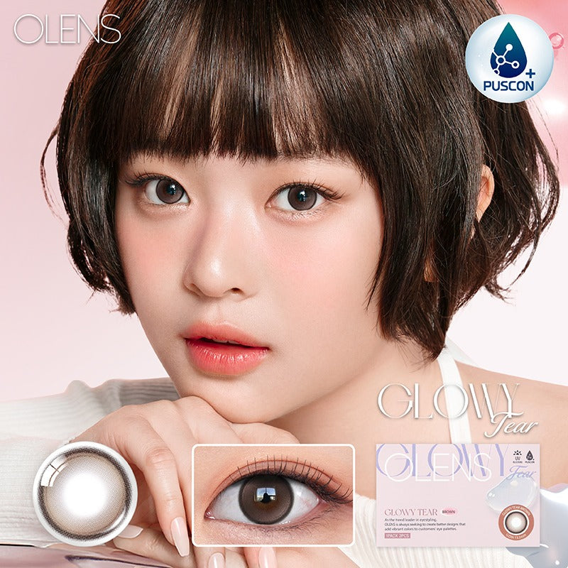 【預訂】OLENS Glowy Tear Brown｜1 Month 2片盒裝｜月拋