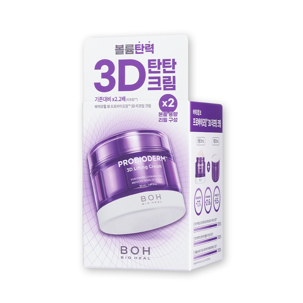 【Olive Young 直送】BOH PROBIODERM 3D Lifting Cream 緊緻面霜 50ml+50ml補充裝