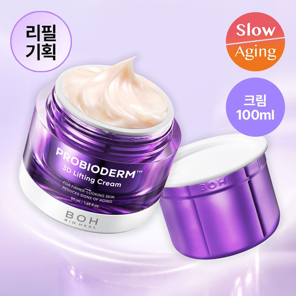 【Olive Young 直送】BOH PROBIODERM 3D Lifting Cream 緊緻面霜 50ml+50ml補充裝