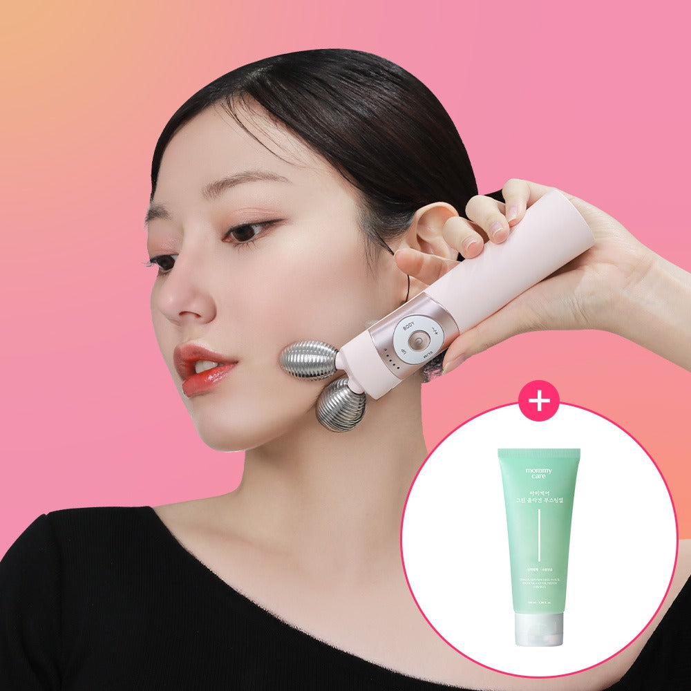 【Olive Young 直送】Mommycare EMS V-Cera 家用提拉儀（白／粉／紫・附原裝導入凝膠）