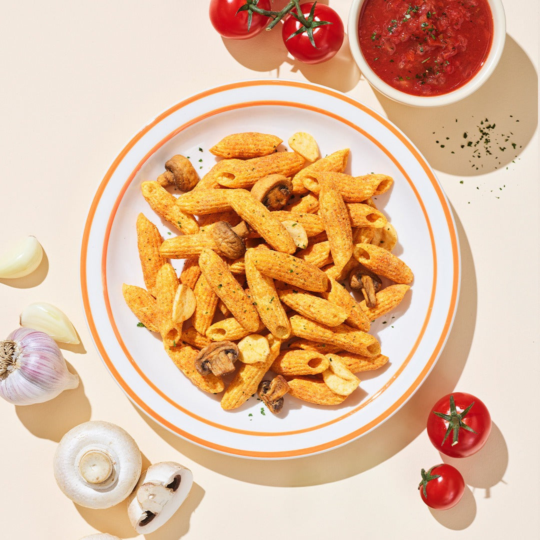 現貨【Olive Young 直送】韓國爆紅！Delight Project - 蒜香番茄 / 奶油蘑菇 意粉脆片 45g