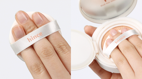 [現貨] hince 水光氣墊粉底｜Second Skin Glow Cushion #21 Ivory — 韓系偽素顏・自然白皙・半霧光妝感・純素底妝