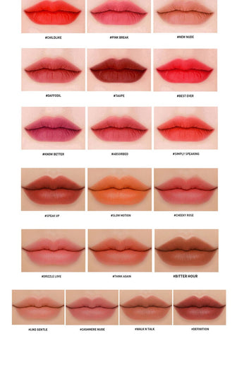 3CE - Velvet Lip Tint 霧面啞光唇彩
