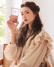 🌹 [預訂] 3CE Multi Eye Color Palette #Overtake｜Mood Recipe 系列・韓系九色眼影盤・玫瑰棕色系推薦